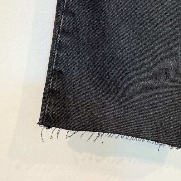 NWT Re/Done Denim 90s Comfy Jean Shorts Long Bermuda Summer Casual Black New 24 - Picture 4 of 10